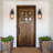 Amla 15.79" H 1-Light Metal Dusk to Dawn Outdoor Wall Light-1607641009