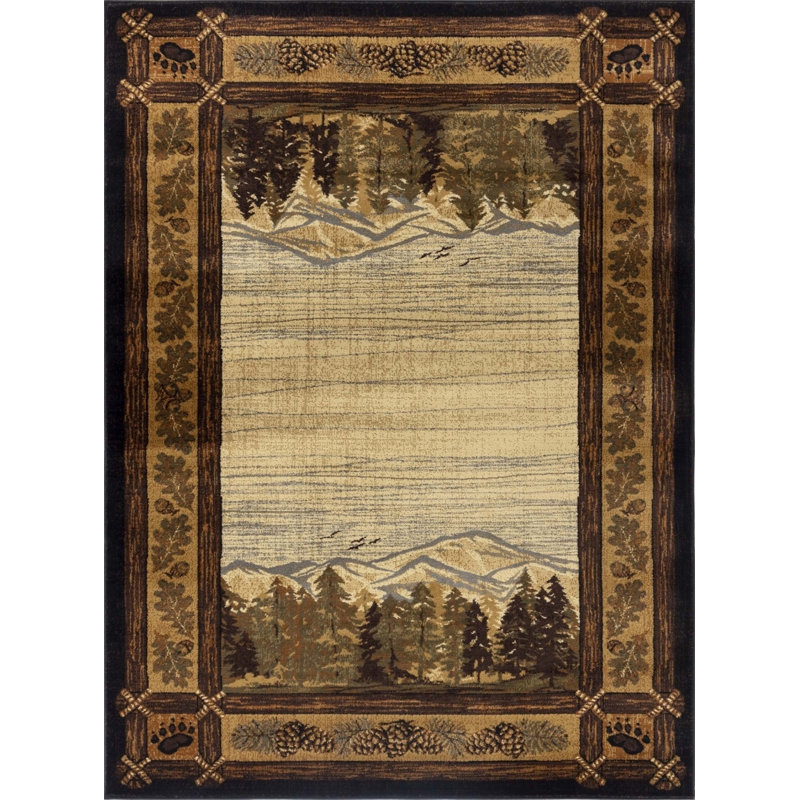 Tapis multicolore Nature's Nest, Tapis de couloir 2 pi 7 po x 7 pi 3 po
