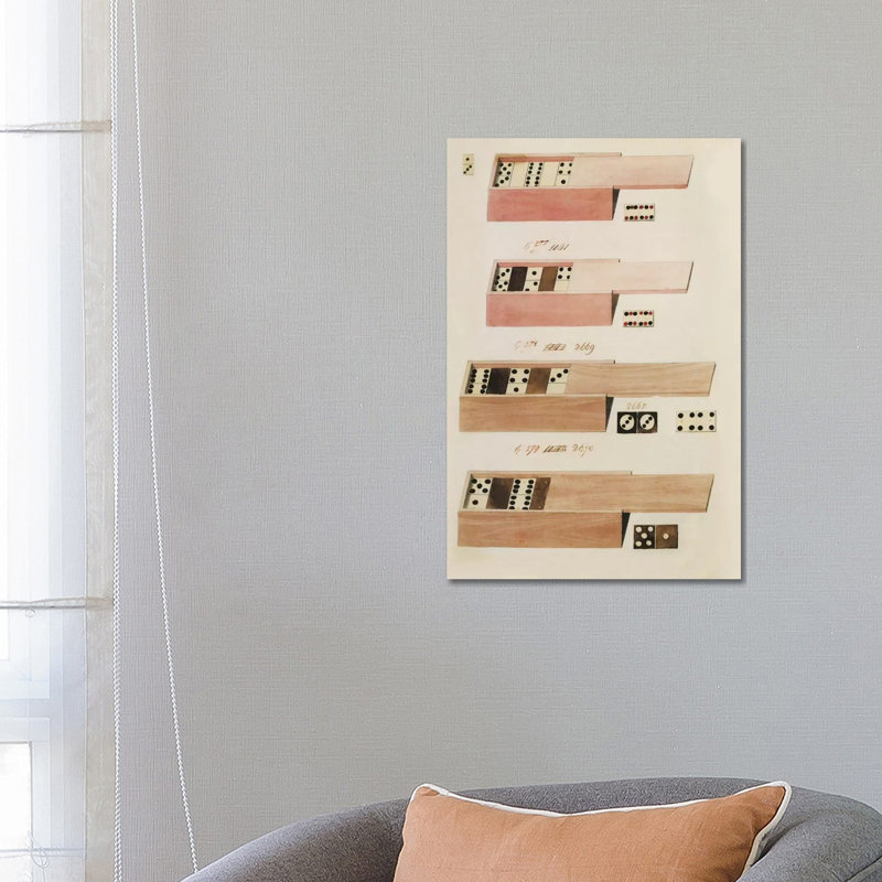 Dominoes - Wrapped Canvas Print, 66.04 cm H x 45.72 cm W x 3.175 cm D