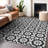 Premium Machine Washable Tweedy Black Rug-569690046