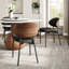 Ensemble de salle à manger 7 pièces Otelia + plateau tournant / chaises rembourrées noires Otelia-1642694454-1642694453-1642694450