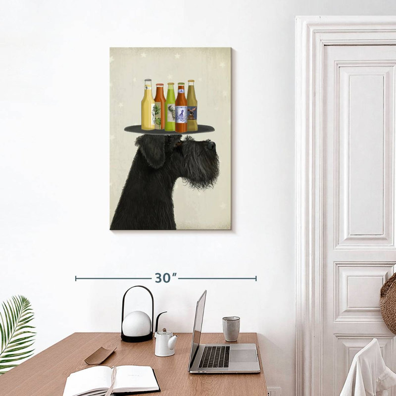 Amateurs de bière noire Brampt Schnauzer, H 30 po x l 20 po