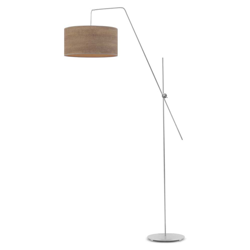 Blaiyre 176cm Task Floor Lamp, Brown, Silver