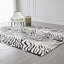 Wool Animal Print Area Rug in White-471429712