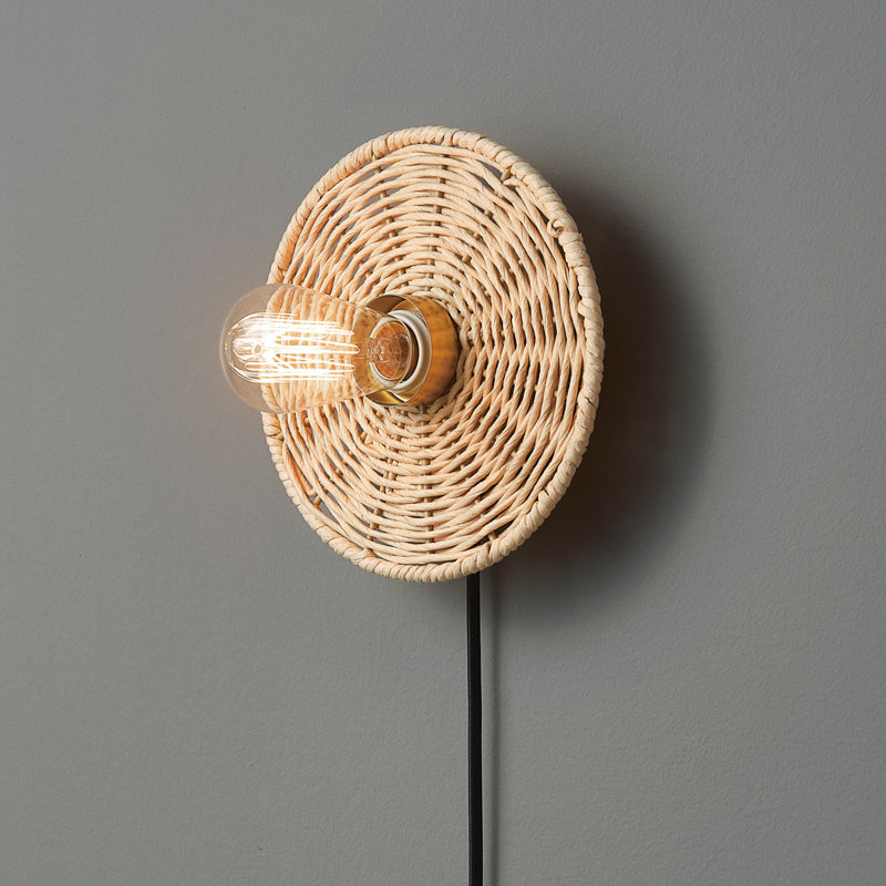Geers Aluminum Plug-in Armed Sconce