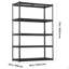 Tablettes de rangement Étagères de garage robustes réglables à 5 niveaux 3000 lb