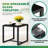 2-person Outdoor Resin Rocking Chair Set With Tempered Glass Table & Cushions, Dining Set For Outdoor Living-887660220