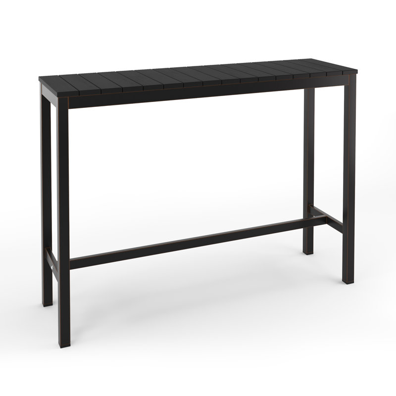 Table de bar, Noir, L 15,3 po x L 44,4 po x H 39,7 po