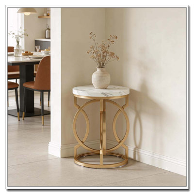Round Bedside Table,End Table