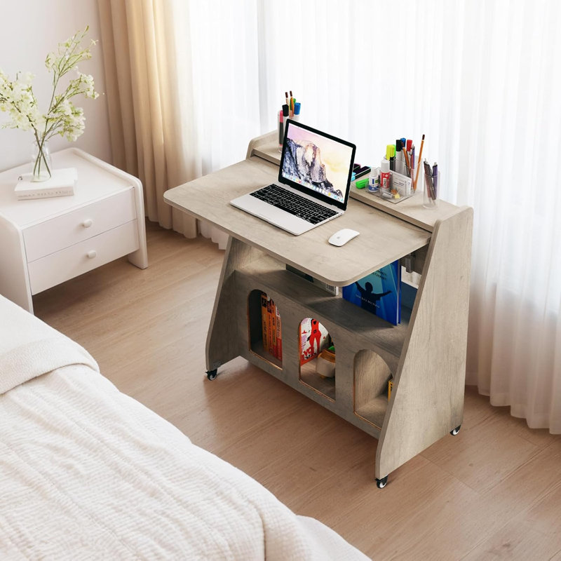 Bureau à roulettes pliable, Gray