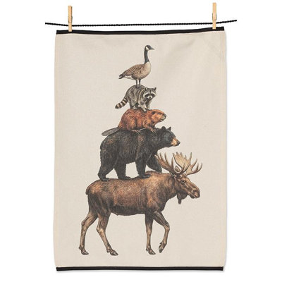 Serviette de cuisine Canadian Animals