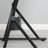 Black Adjustable Tempered Glass Drafting Printing Table With Chair