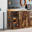 Solid Wood Single Storage Cabinet ( 85cm H x 30cm W x 51cm D)-61928144