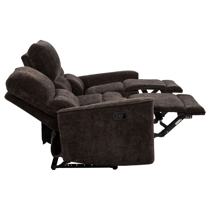 Trask Dark Brown Reclining Sofa
