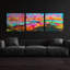 «The Wandering Monk» par Dean Russo, art mural en verre acrylique épique, ensemble de 3 pièces, ACR-31464-tri-102094103