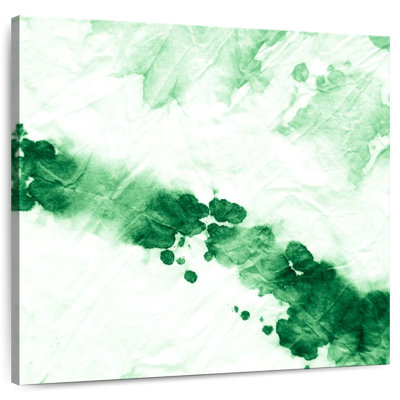 Green And White Abstract