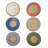 12-Piece Stoneware Trivet With Reactive Glaze