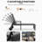 PURPLE LEAF 2 Piece Outdoor Chaise Lounge Set Aluminum Patio Recliner Chair with Wheels and Armrests for Pool Backyard Beach Grey-1938671737