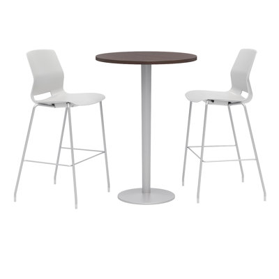 30" L Round Breakroom Table and Chair Set