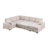 Multi - Functional L - Shaped Corner Sofa With Storage & Convertible Bed Features