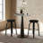 26″ Bar Stools,Mid-Century Modern Swivel Upholstered Counter Stool with Soild Wood Leg Frame-1121748929