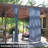 Modern Blue Quatrefoil Light-Filtering Indoor or Outdoor Curtain Panel
