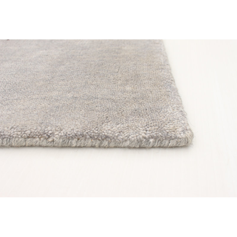 Tapis gris noué à la main 8 pi 1 po x 9 pi 10 po Gabbeh Luribaft