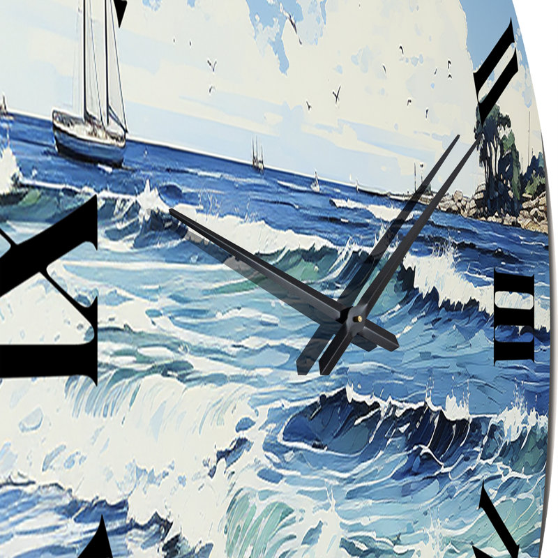 Beach Photo Reverie I - Horloge murale nautique et de plage, Petit