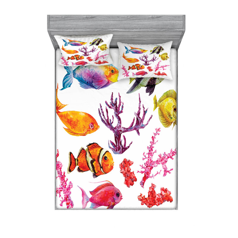 Microfiber Sheet Set, Full Sheet Set with Fitted Sheet