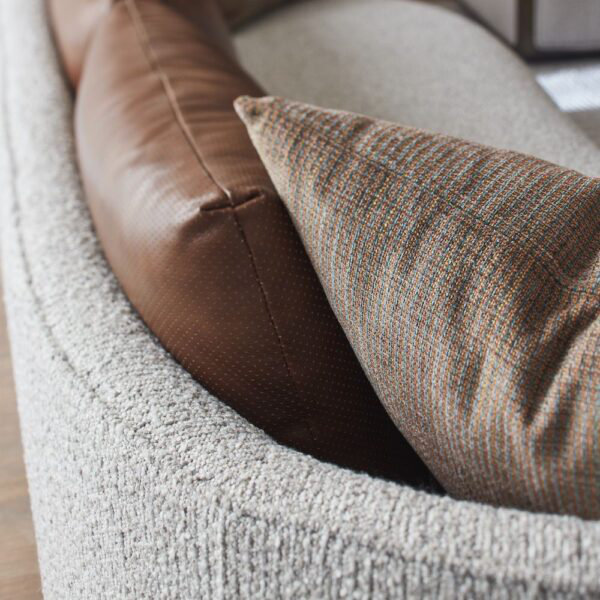 Bond Upholstred Oyster Beige Fabirc Contempry design 101" Sofa