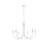 6-Light Metal Chandelier