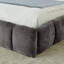 Très grand lit plateforme gris foncé avec un tissu épais, une tête de lit et une expérience de repos confortable, aucun sommier tapissier n'est nécessaire-130149976
