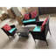Ensemble de canapé de quatre pièces avec fauteuil et chaise d'extérieur en rotin PE 1 boîte avec coussin et ensemble d'extérieur-1529774239