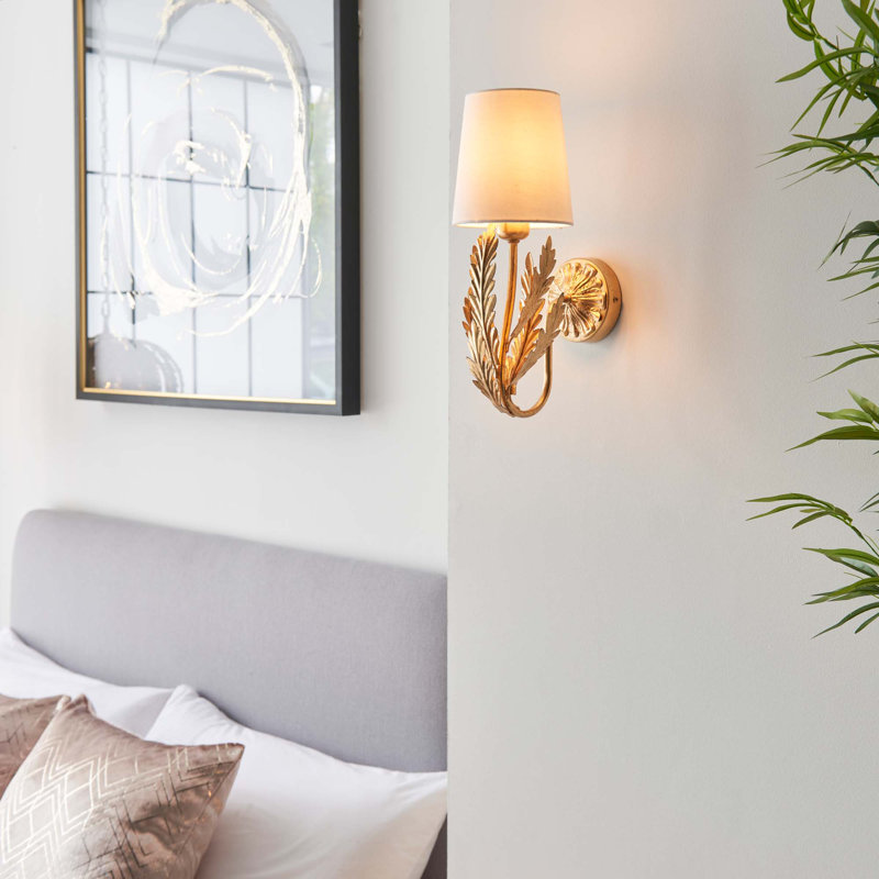 Jalynn Steel Armed Sconce, Gold
