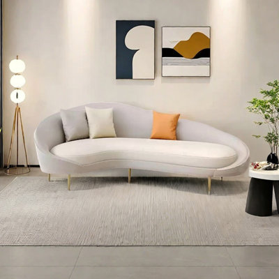 Chaises longues confortables en similicuir de bureau incurvées Comfy