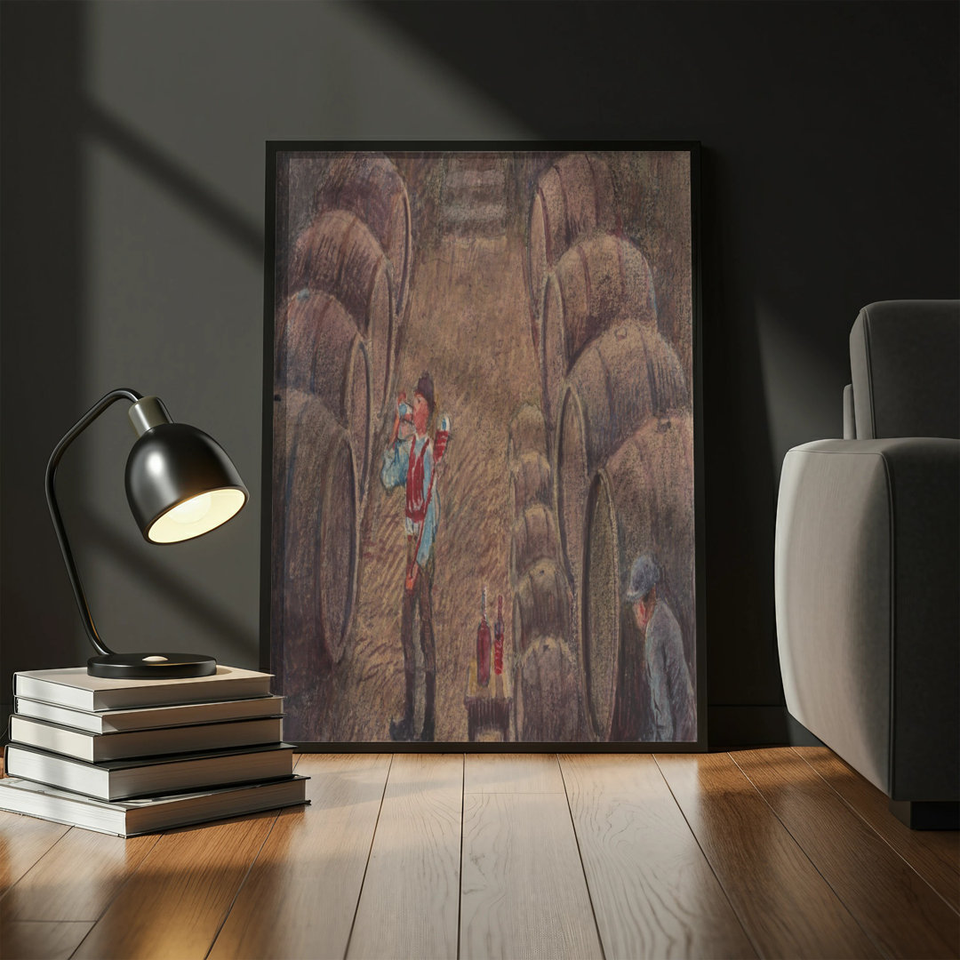 20th Century Style Black Framed Poster