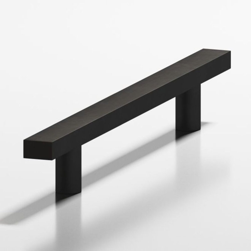 Poignée d'appareil, Noir satiné mat, 8"