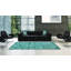 Area Cowhide Abstract Area Rug in Turquoise-685319668