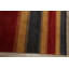 Tapis unique en laine noué à la main Gabbeh nouvel âge rouge et bleu 9 pi 3 po x 12 pi 1 po Combray