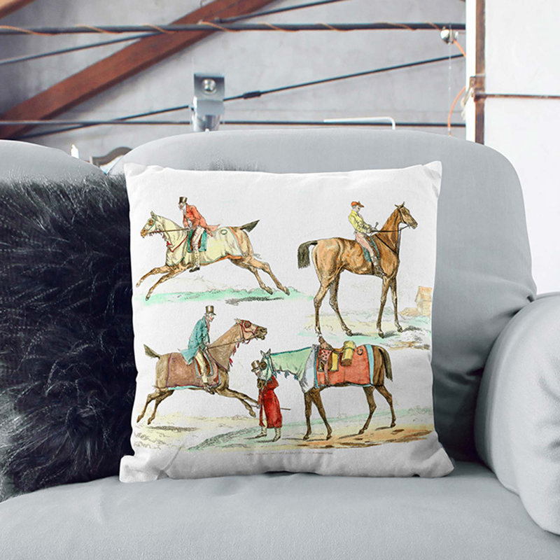 Square Throw Cushion, White, 40cm H x 40cm W x 15cm D