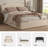 Lizette 64.5" Hydraulic Lift Up Storage Upholstered Platform Bed with Wingback Headboard-1441426898