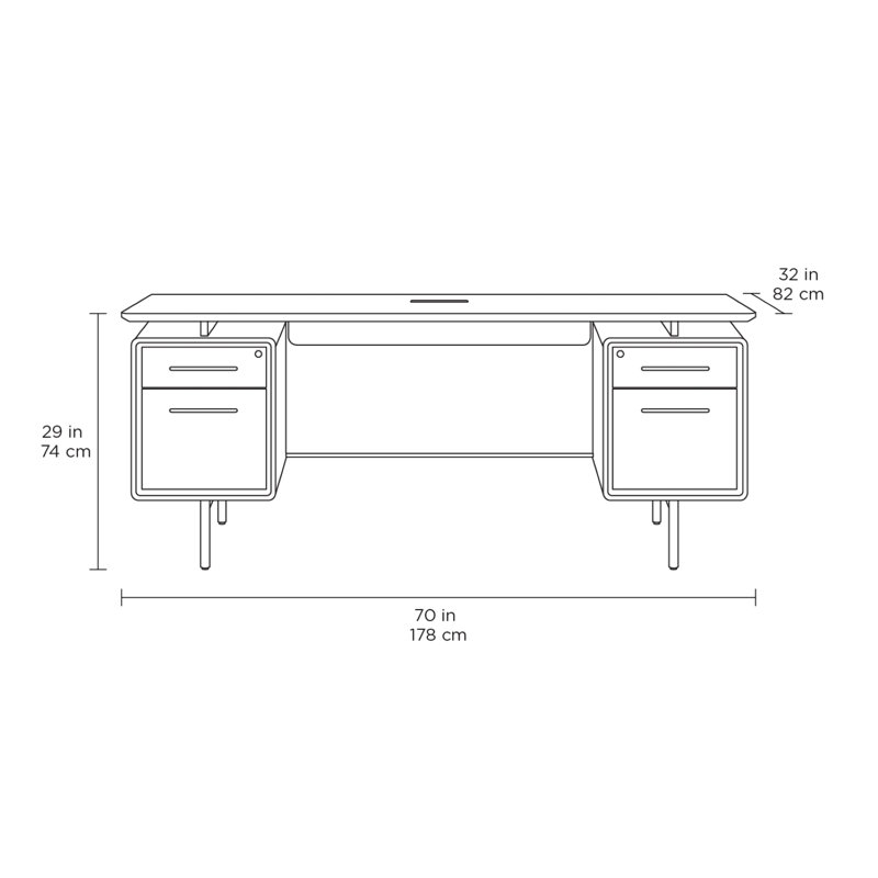 LINQ Office Executive Desk