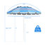 Parasol de plage 96 po Octavis