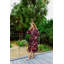 100% Cotton Velour Mid-Calf Bathrobe with Pockets-75051845