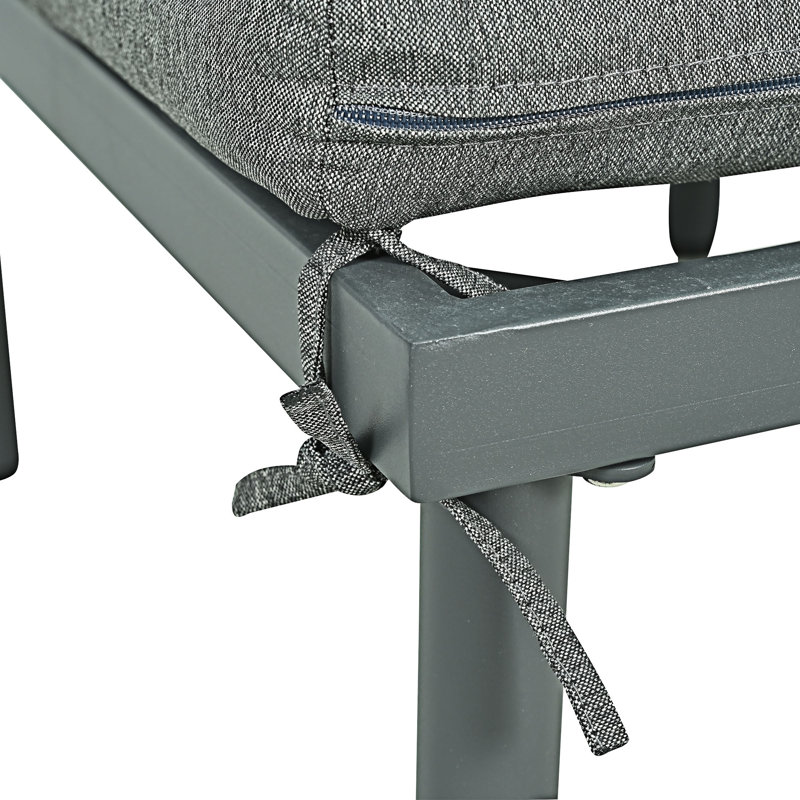 Canapé modulaire d'extérieur 6 pièces, Gris, Gris