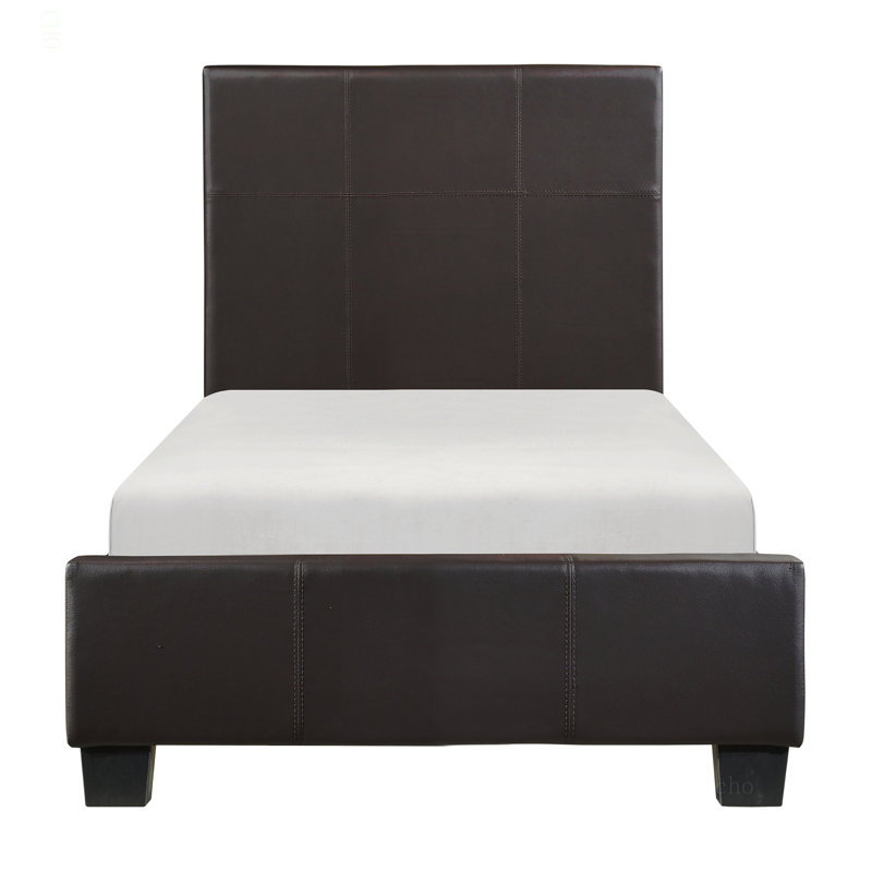 Lit plateforme contemporain, Brun foncé