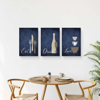 3 Piece Wrapped Canvas Print