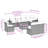 Vidaxl Garden Sofa Set Grey