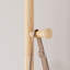 Portemanteau 71 po en bois d'hévéa massif, cintre à finition naturelle pour entrée, chambre à coucher et salon