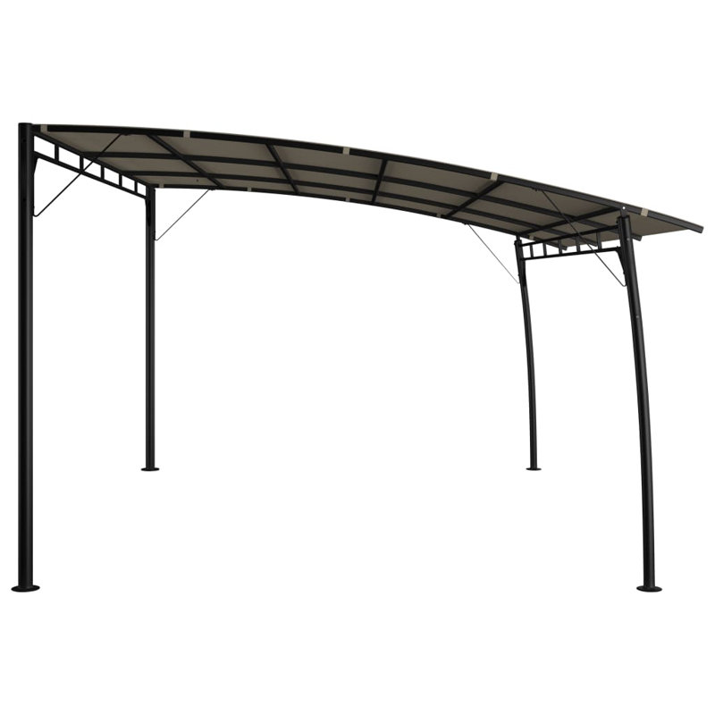 Pavillon de jardin avec auvent et auvent, H 13,1 pi x l 9,8 pi x L 7,4 pi